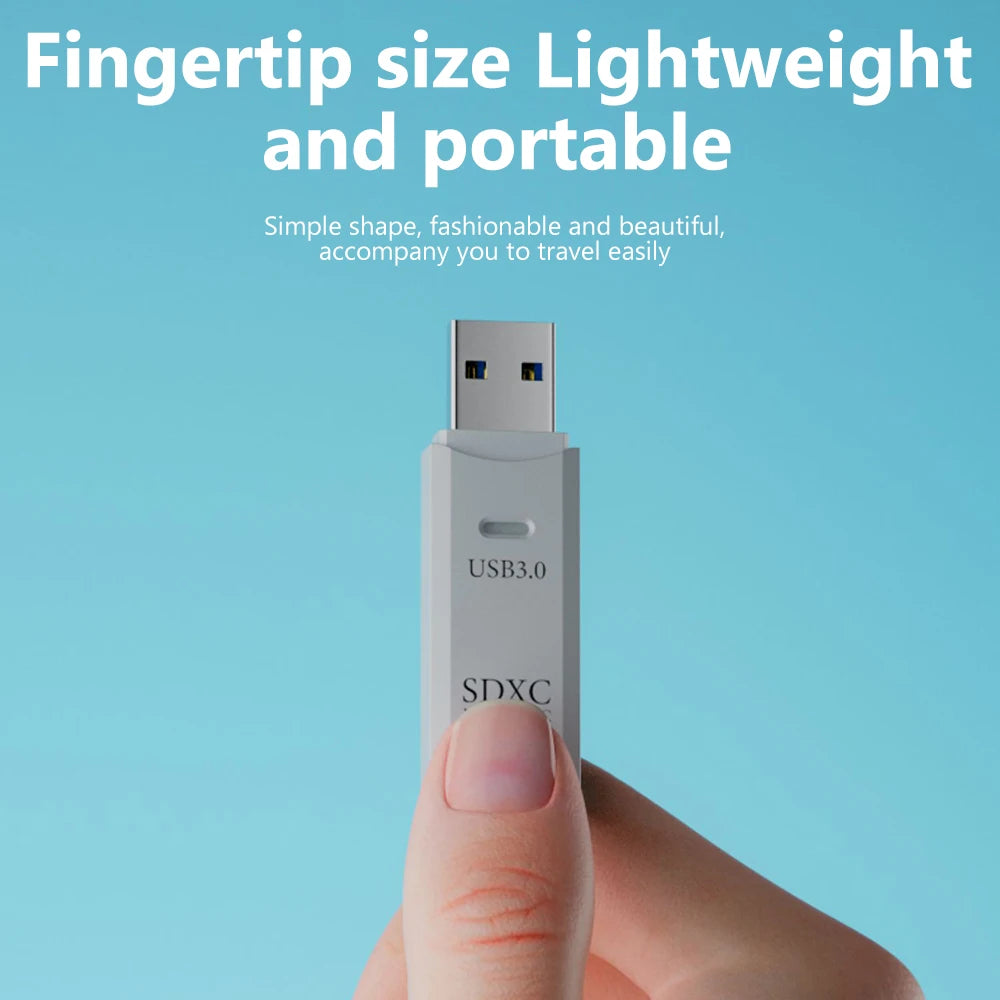 Leitor de Cartão USB 3.0 2 em 1 - Micro SD e TF Alta Velocidade
