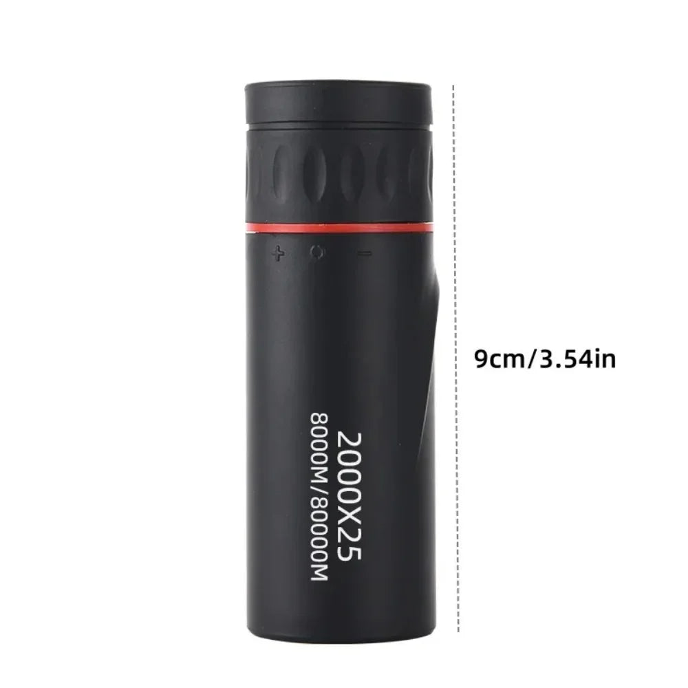 Telescópio Monocular HD 2000x25 — Veja Longe com Clareza, Leve para Qualquer Lugar
