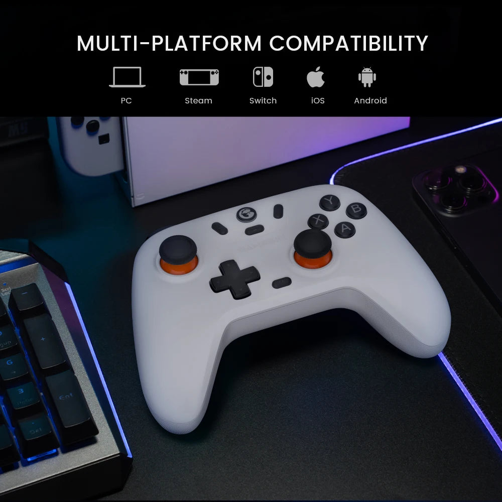 Controle GameSir Nova Lite — Sem Fio, Hall Effect e Compatível com Switch, Android, iOS e PC
