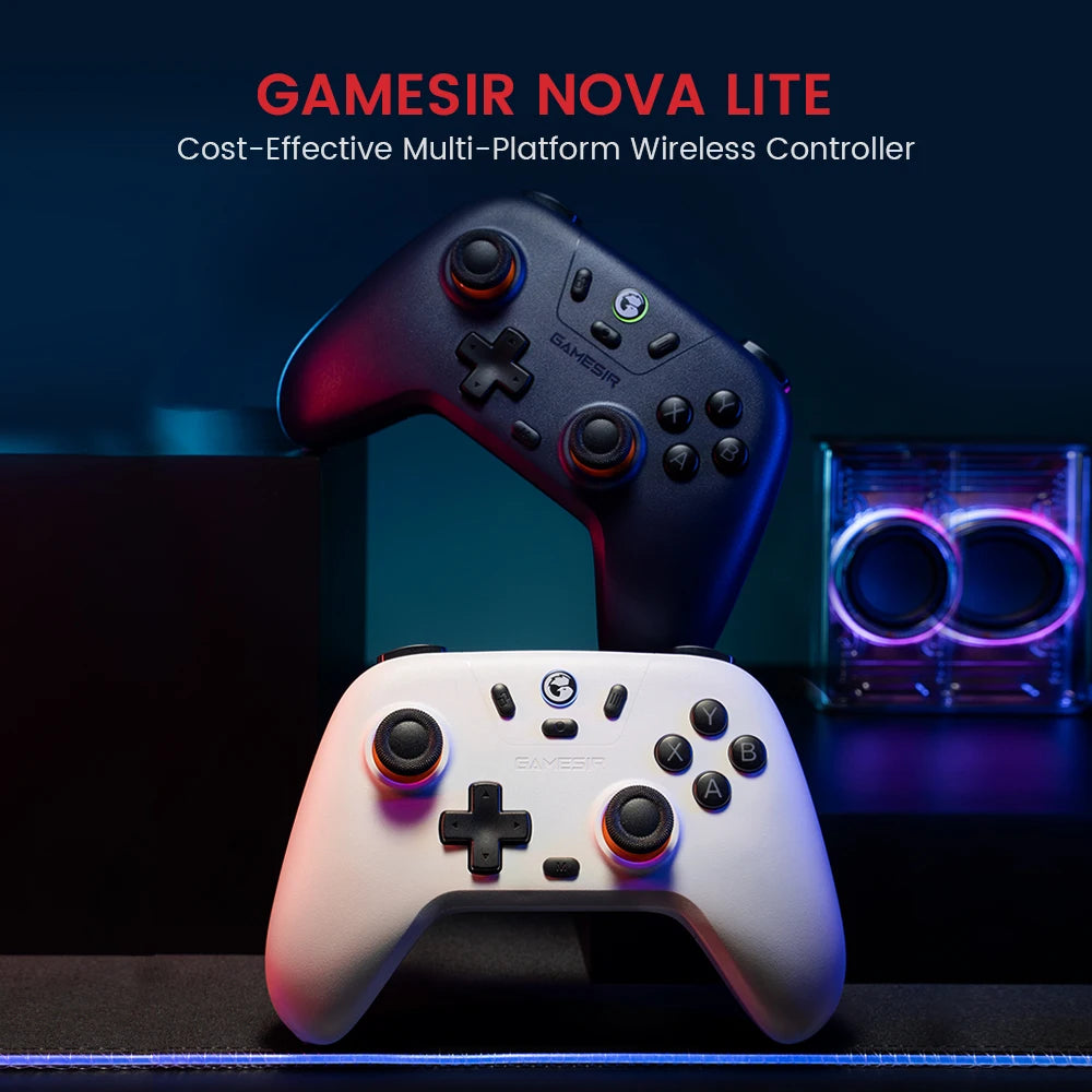 Controle GameSir Nova Lite — Sem Fio, Hall Effect e Compatível com Switch, Android, iOS e PC
