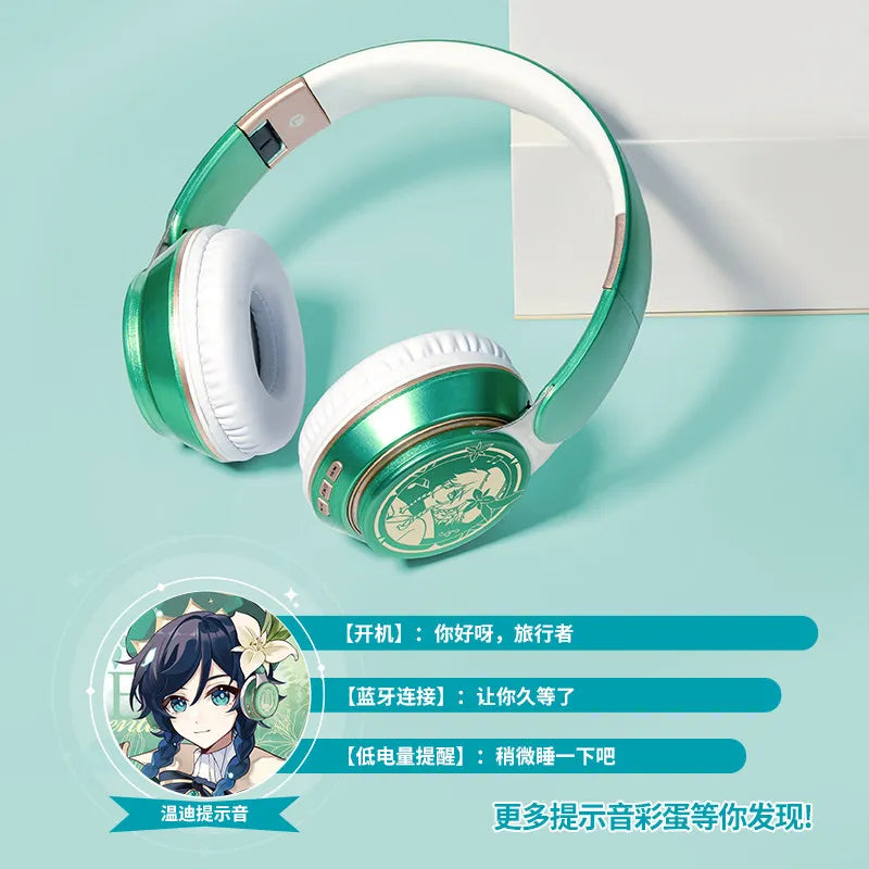 Fone Over-Ear Bluetooth Tema Anime — Estilo único, Som que Impressiona