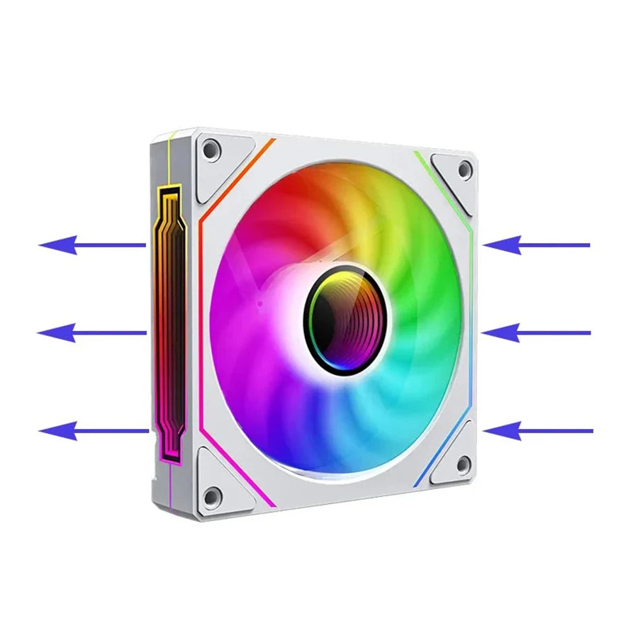 Fan ARGB Prism 4 PRO 120mm PWM — Alta Performance e Silêncio para seu Setup