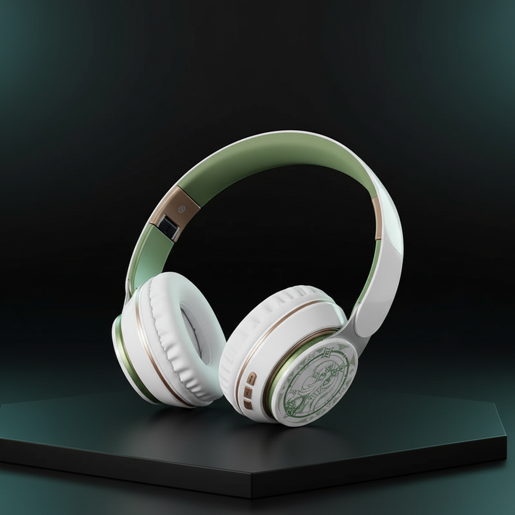 Fone Over-Ear Bluetooth Tema Anime — Estilo único, Som que Impressiona