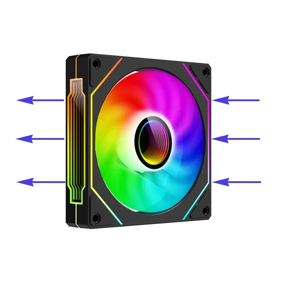 Fan ARGB Prism 4 PRO 120mm PWM — Alta Performance e Silêncio para seu Setup